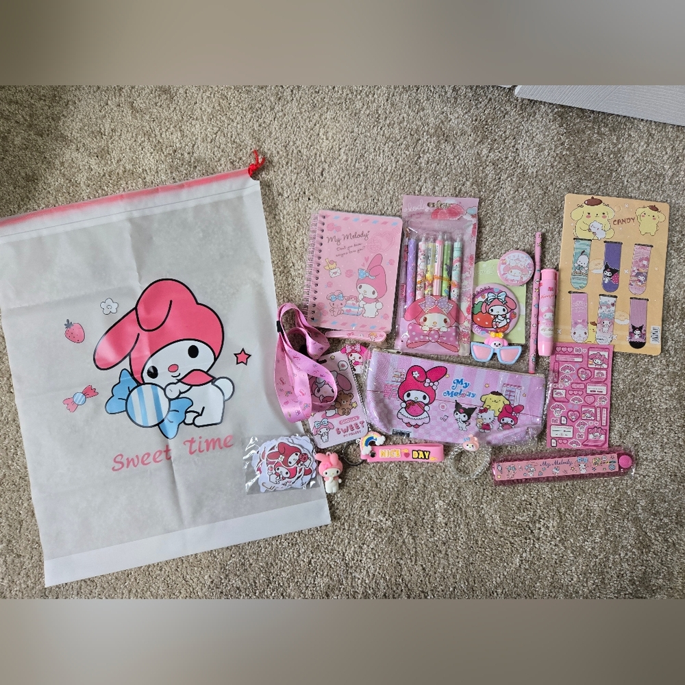 Cute My Melody Stationery School Supplies Set
